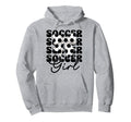 Soccer Coquette Bow Hoodie - Streetwear Style Men Women - T-Shirt, Sweatshirt, Hoodie