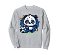 Soccer Player Panda Kicking Soccer Sweatshirt - Minimalist Print Men Women - T-Shirt, Sweatshirt, Hoodie