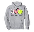 Peace Love Tennis Teen Little Pastel Hoodie - Minimalist Print Unisex - T-Shirt, Sweatshirt, Hoodie