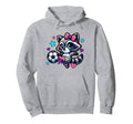 Soccer Raccoon Coquette Bow Trendy And Hoodie - Aesthetic Graphic Unisex - T-Shirt, Sweatshirt, Hoodie