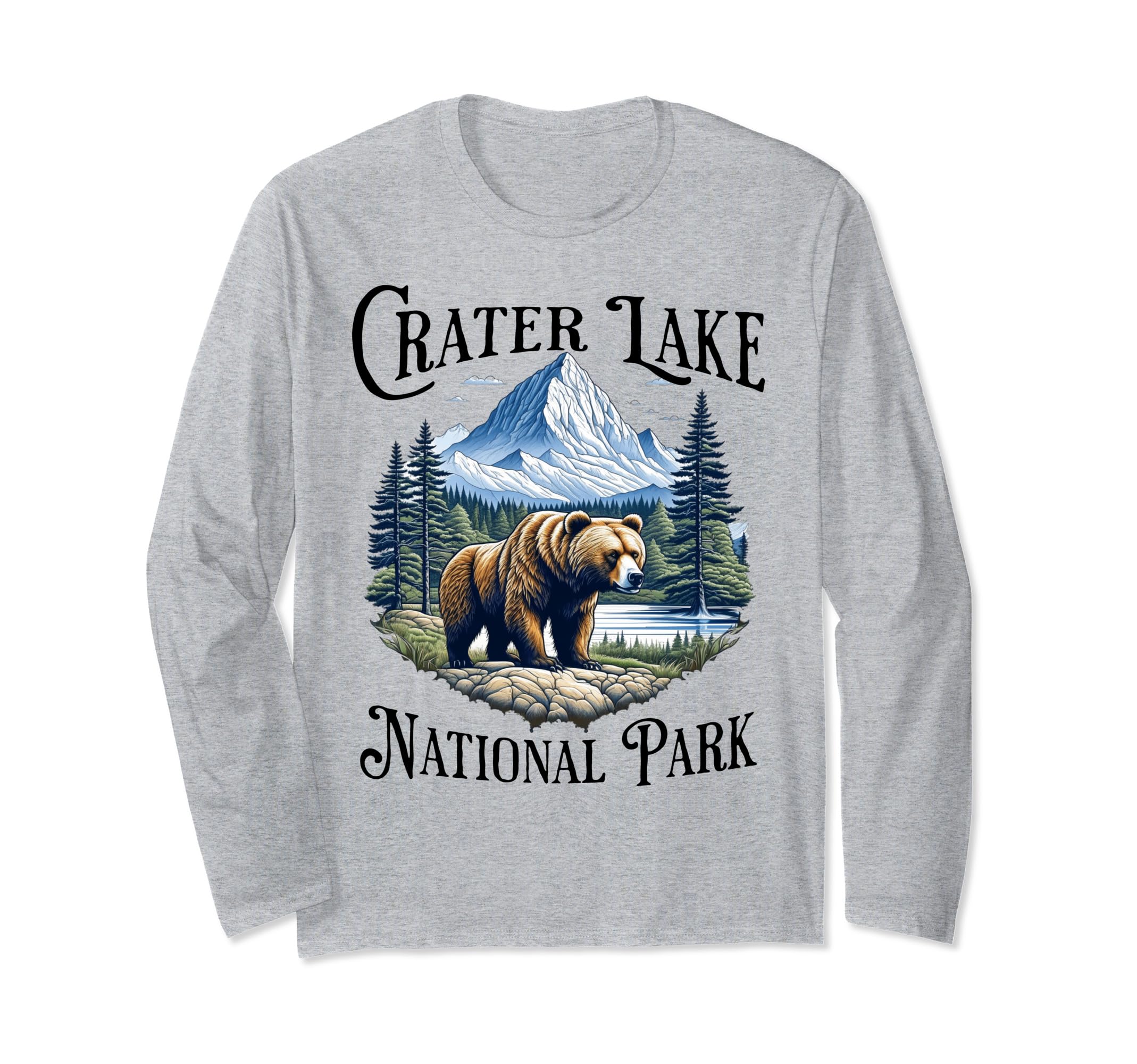 Crater Lake National Park Oregon Sweatshirt - Aesthetic Graphic for Adults - T-Shirt, Sweatshirt, Hoodie