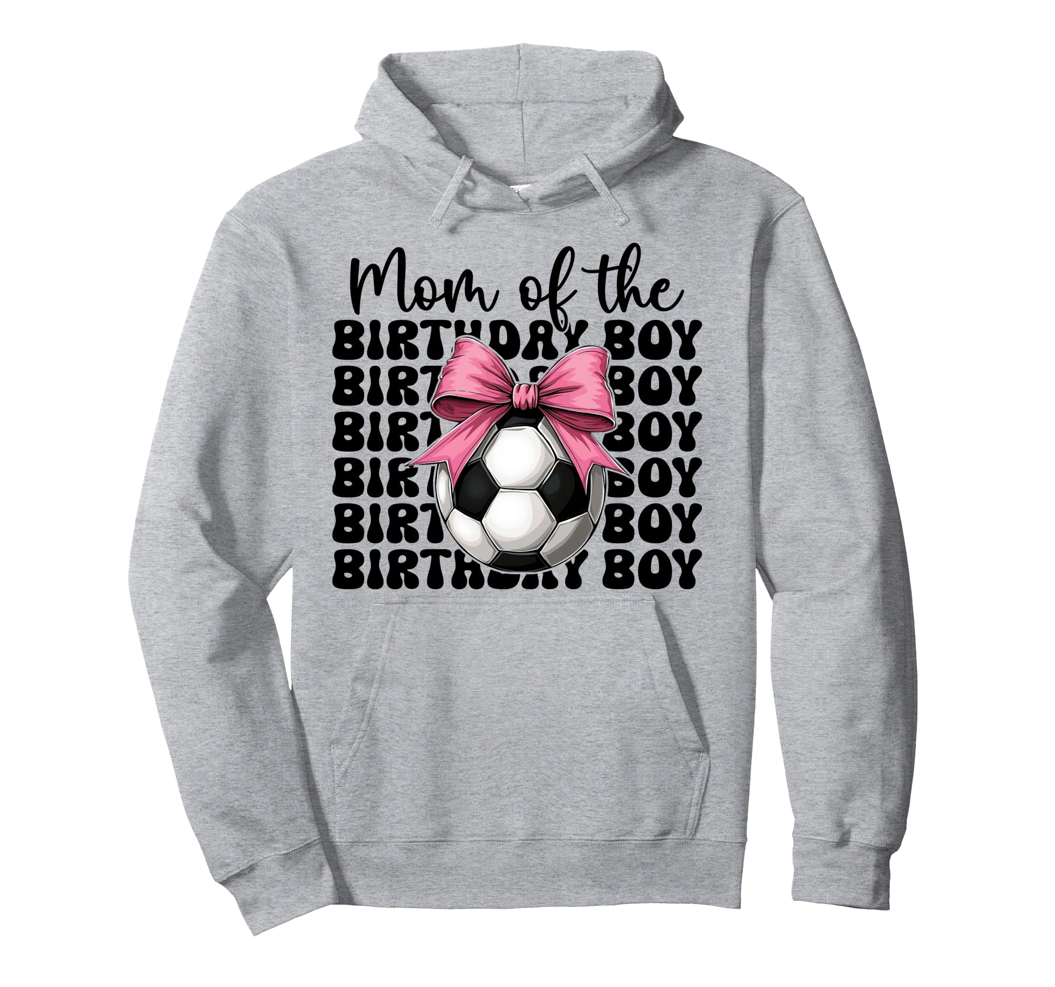Soccer Mom Soccer Mama Coquette Bow Hoodie - Fun Novelty Design for Adults - T-Shirt, Sweatshirt, Hoodie