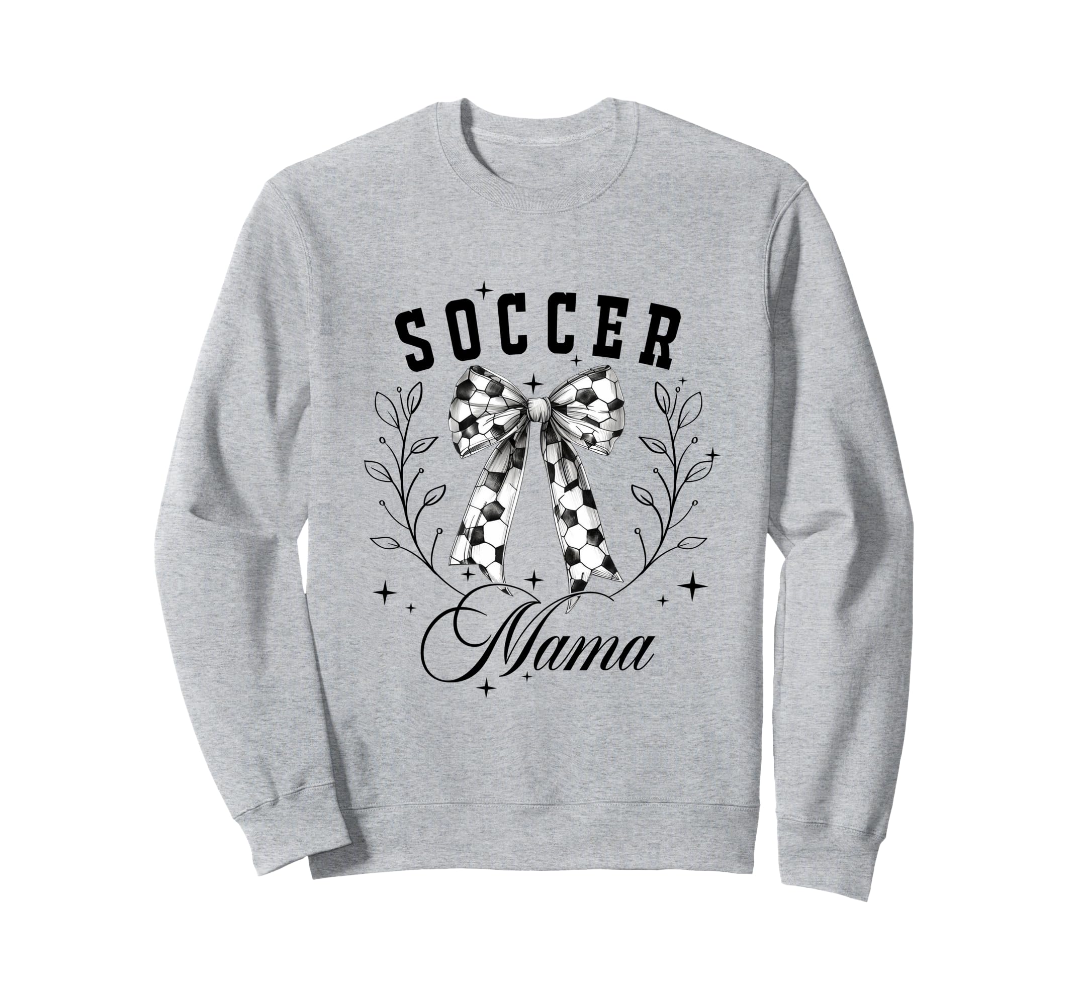 Soccer Mama Coquette Bow Sweatshirt - Casual Everyday Wear Men Women - T-Shirt, Sweatshirt, Hoodie