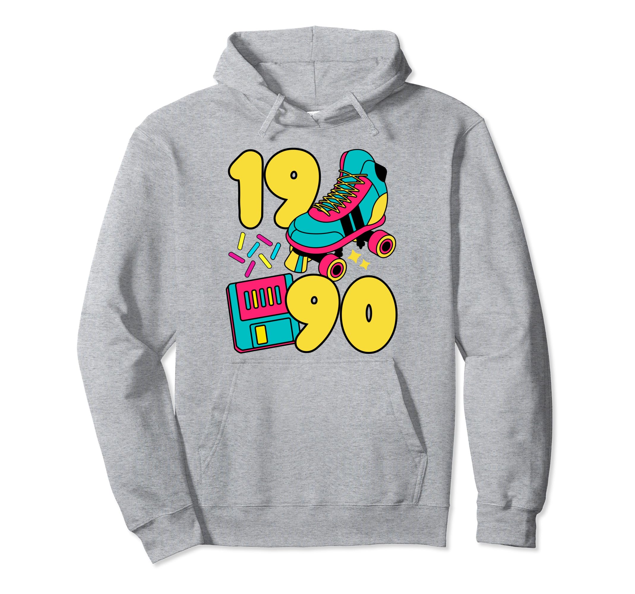 1990 Slow Tec 90S Candy Roller Rink Hoodie - Fun Novelty Design Unisex - T-Shirt, Sweatshirt, Hoodie