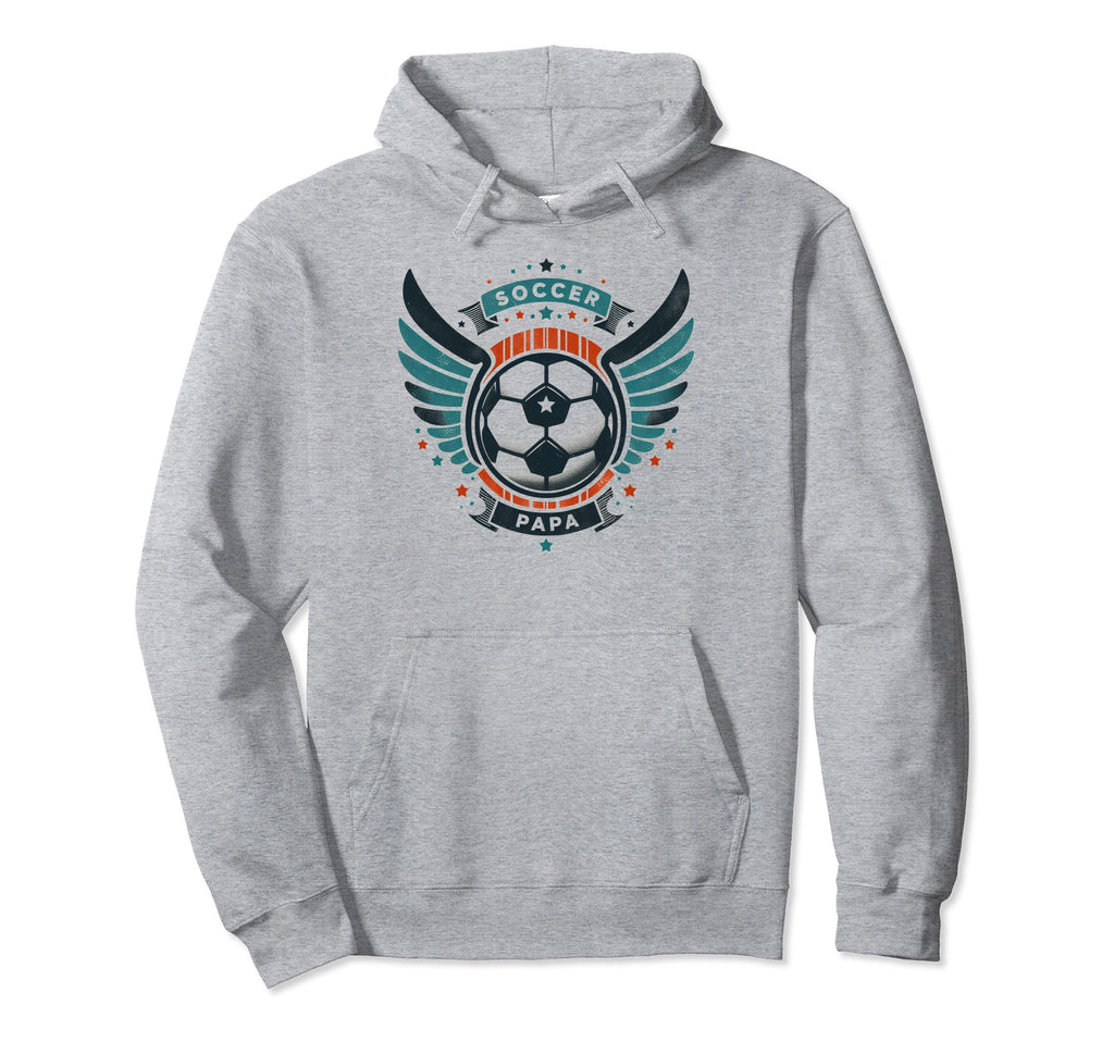 Soccer Papa Family Matching Dad Fathers Hoodie - Custom Art Print Unisex - T-Shirt, Sweatshirt, Hoodie