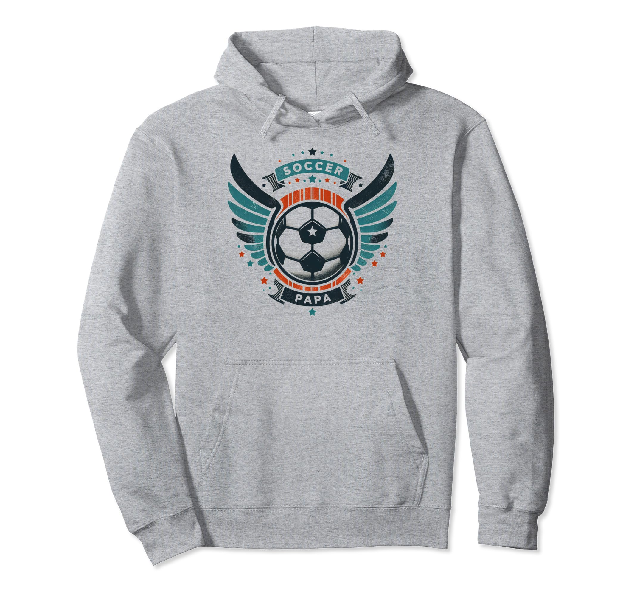 Soccer Papa Family Matching Dad Fathers Hoodie - Custom Art Print Unisex - T-Shirt, Sweatshirt, Hoodie