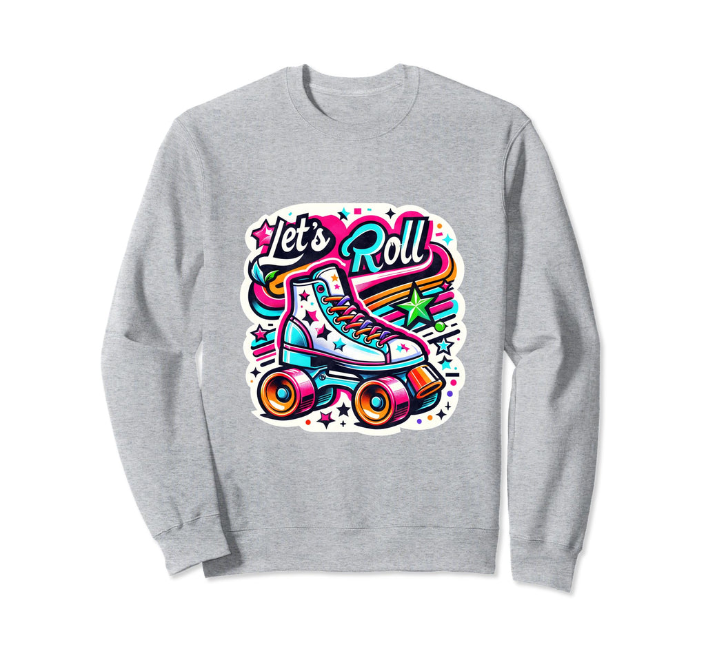 70S 80S Roller Disco Skating Skate Sweatshirt - Trendy Graphic Unisex - T-Shirt, Sweatshirt, Hoodie
