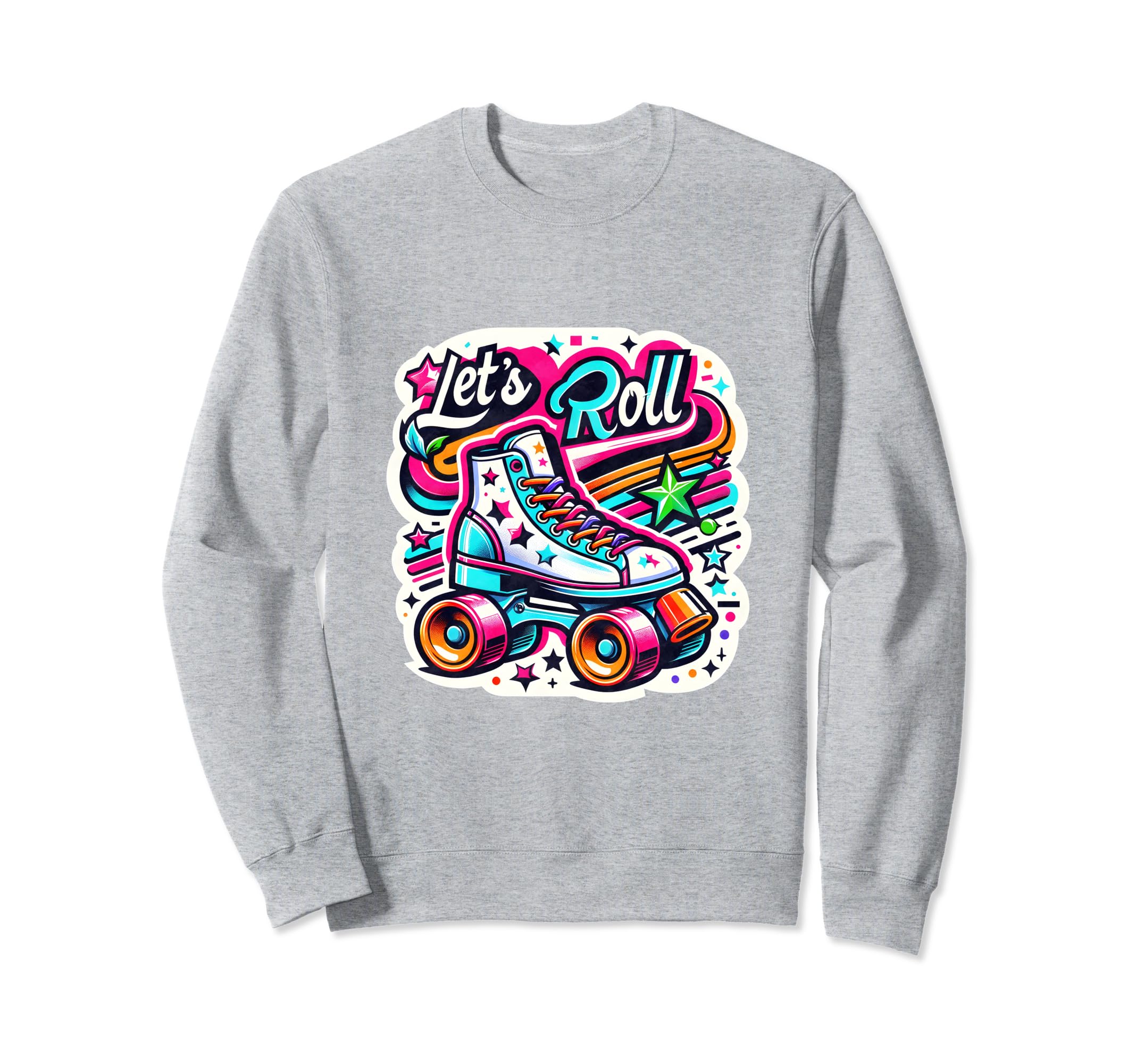 70S 80S Roller Disco Skating Skate Sweatshirt - Trendy Graphic Unisex - T-Shirt, Sweatshirt, Hoodie