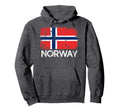 Norwegian Flag Made Norway Gift Hoodie - Graphic Print Men Women - T-Shirt, Sweatshirt, Hoodie