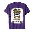 Cheer Coach Leopard Messy Bun T-Shirt - Custom Art Print Men Women - T-Shirt, Sweatshirt, Hoodie