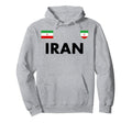 Iran Football Soccer Jersey Ball Travel Hoodie - Custom Art Print Men Women - T-Shirt, Sweatshirt, Hoodie
