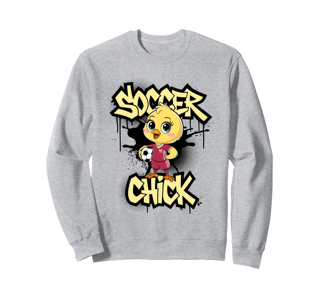 Soccer Chick Soccer Player Soccer Sweatshirt - Aesthetic Graphic for Adults - T-Shirt, Sweatshirt, Hoodie