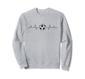 Soccer Heartbeat Minimalist Sweatshirt - Casual Everyday Wear Unisex - T-Shirt, Sweatshirt, Hoodie