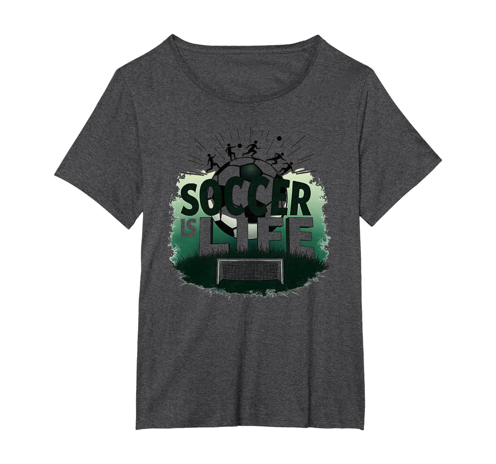 Soccer Is Life Inspiring Football Fan T-Shirt - Graphic Print for Adults - T-Shirt, Sweatshirt, Hoodie