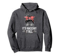 Its Race Day Yall Checkered Flag Hoodie - Custom Art Print for Adults - T-Shirt, Sweatshirt, Hoodie