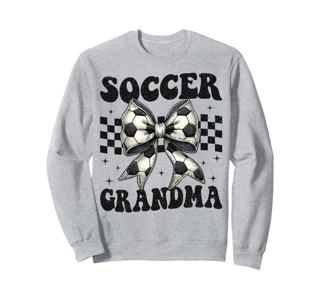 Soccer Grandma Funny Coquette Bow Sweatshirt - Trendy Graphic Unisex - T-Shirt, Sweatshirt, Hoodie