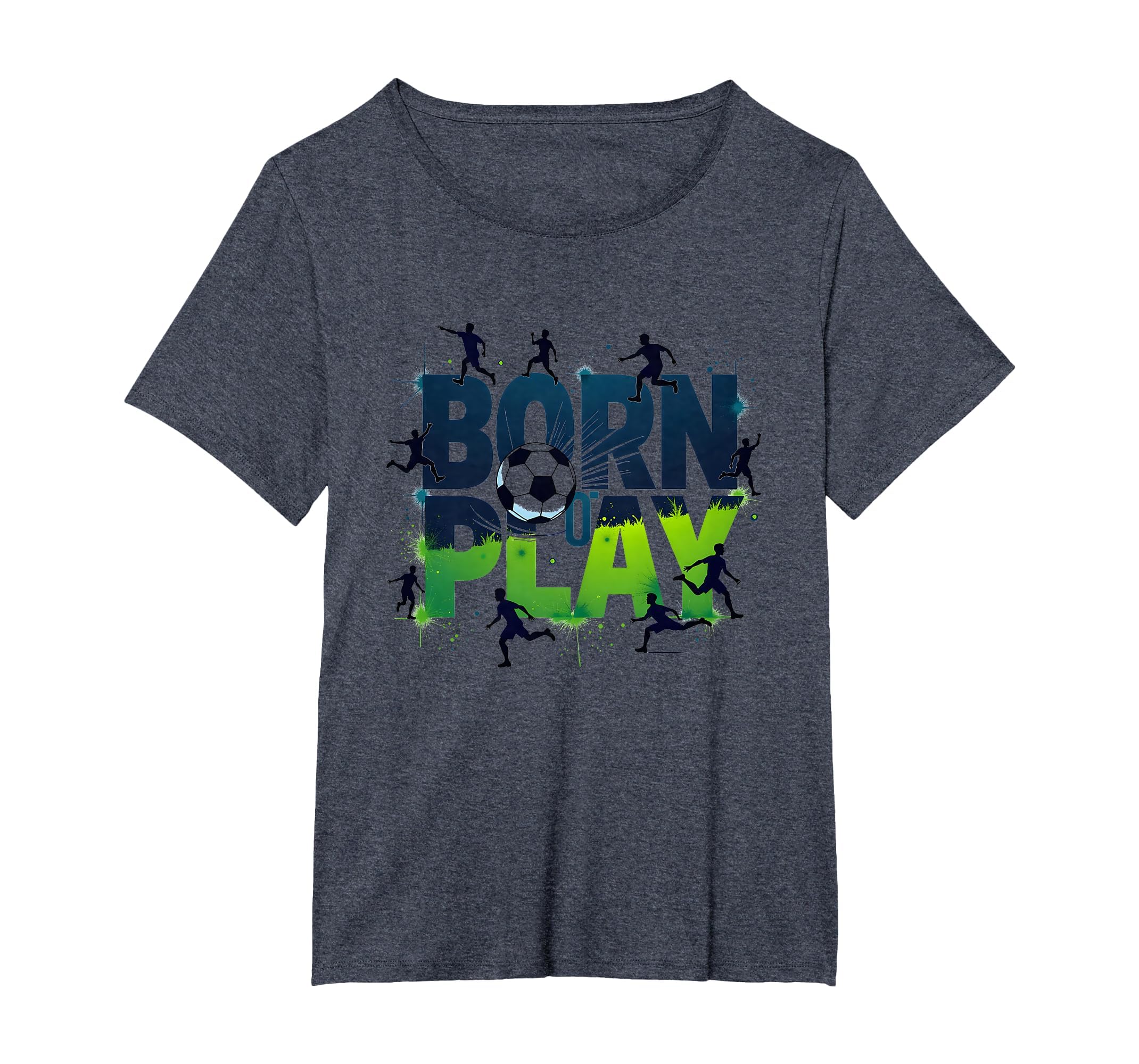 Born To Play Soccer Athlete Passion T-Shirt - Custom Art Print for Adults - T-Shirt, Sweatshirt, Hoodie