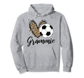 Soccer Grammie Leopard Heart Grammie Hoodie - Streetwear Style Unisex - T-Shirt, Sweatshirt, Hoodie