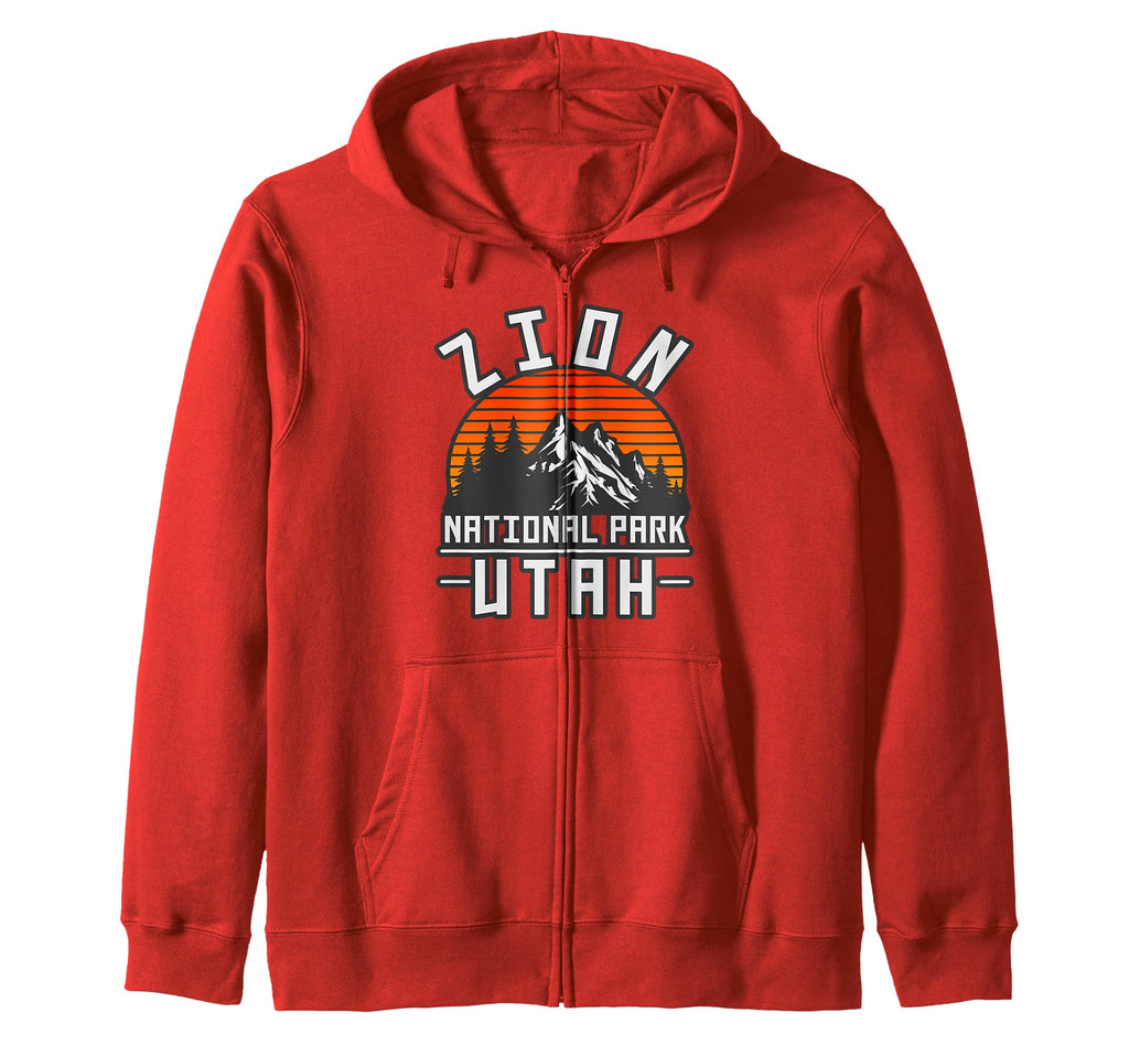 Zion National Park Utah Usa Outdoor Hoodie - Trendy Graphic Unisex - T-Shirt, Sweatshirt, Hoodie