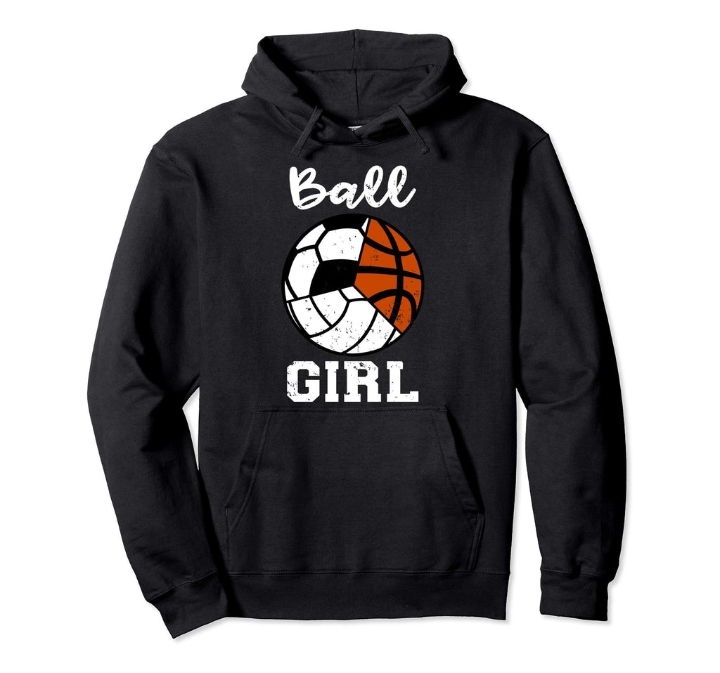 Ball Soccer Basketball Volleyball Funny Hoodie - Graphic Print for Adults - T-Shirt, Sweatshirt, Hoodie