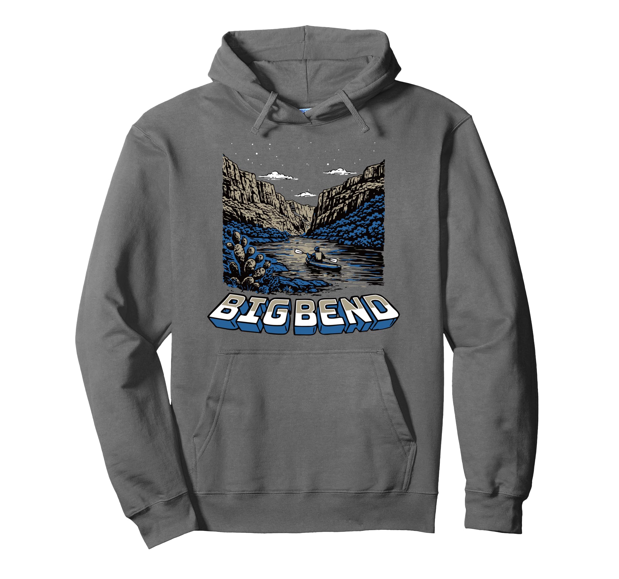 Big Bend National Park Texas Kayak Hoodie - Fun Novelty Design Unisex - T-Shirt, Sweatshirt, Hoodie