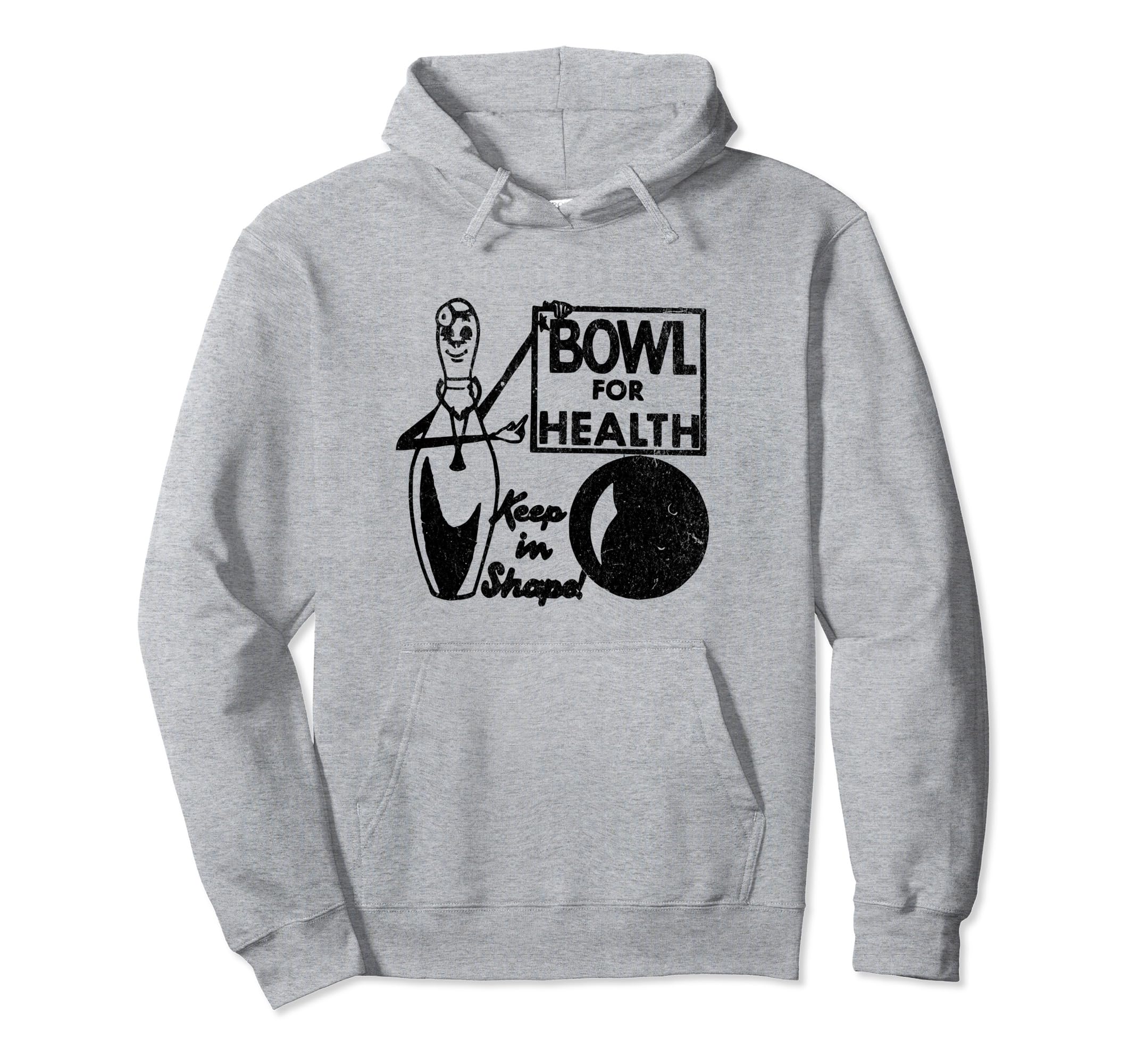 Bowl Health Bowling Matchbook Hoodie - Fun Novelty Design for Adults - T-Shirt, Sweatshirt, Hoodie