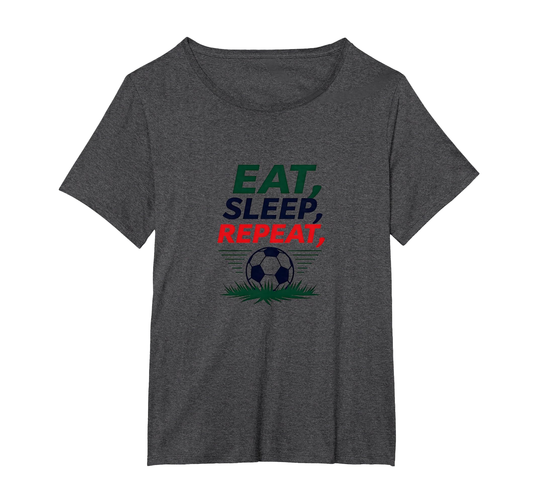 Eat Sleep Soccer Repeat Funny Sports T-Shirt - Minimalist Print for Adults - T-Shirt, Sweatshirt, Hoodie