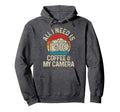 Photographers Coffee Camera Funny Hoodie - Graphic Print for Adults - T-Shirt, Sweatshirt, Hoodie