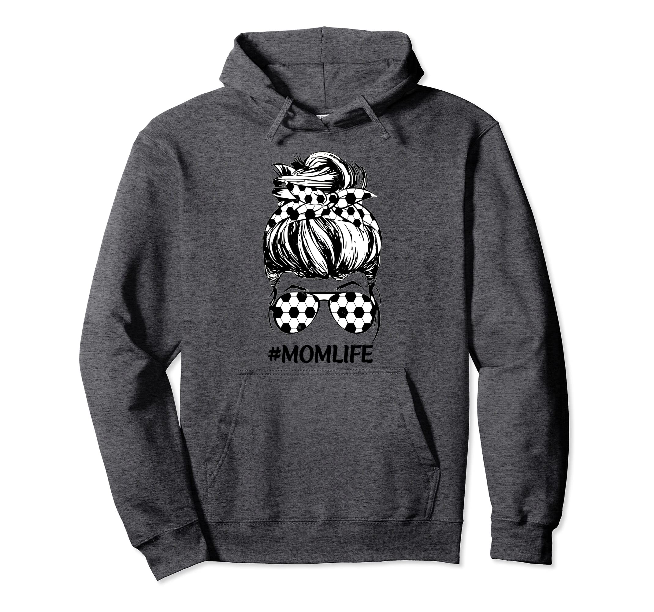 Mom Life Soccer Lover Mothers Day Messy Hoodie - Trendy Graphic Men Women - T-Shirt, Sweatshirt, Hoodie