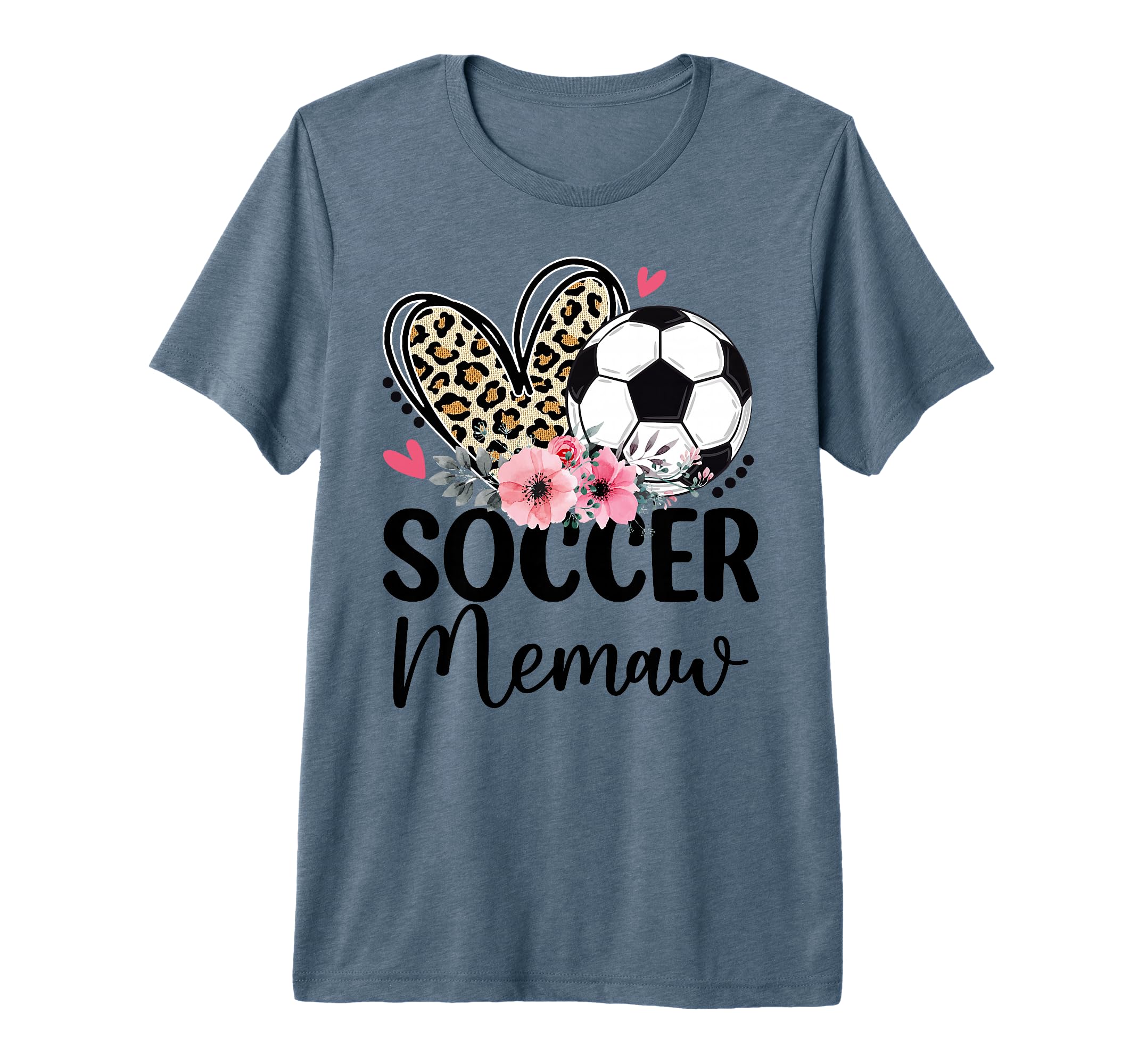 Soccer Memaw Floral Soccer Player T-Shirt - Custom Art Print Men Women - T-Shirt, Sweatshirt, Hoodie