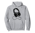 Hip Hop Over Ear Headphones Old School Rap Hoodie - Trendy Graphic Unisex - T-Shirt, Sweatshirt, Hoodie