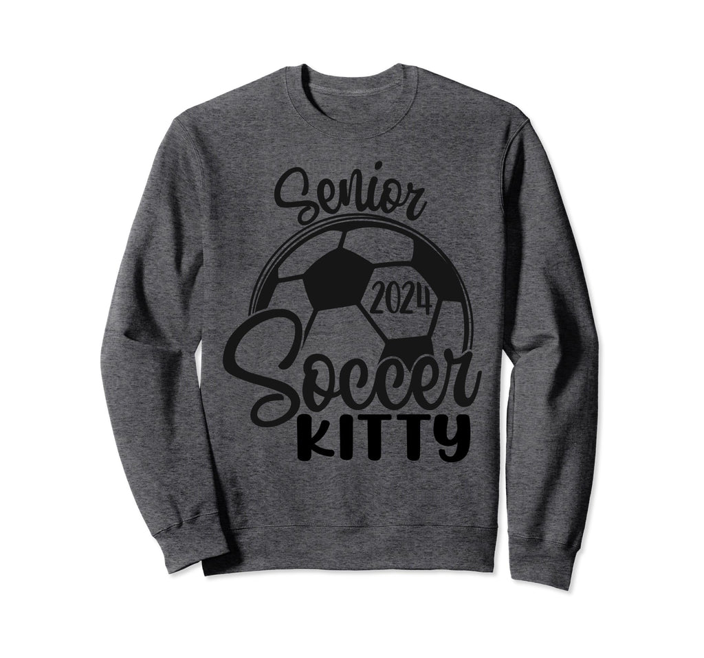 Senior Soccer Kitty 2024 Class 2024 Sweatshirt - Fun Novelty Design Unisex - T-Shirt, Sweatshirt, Hoodie