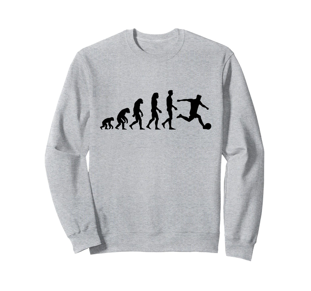 Soccer Player Evolution Funny Sweatshirt - Aesthetic Graphic Unisex - T-Shirt, Sweatshirt, Hoodie