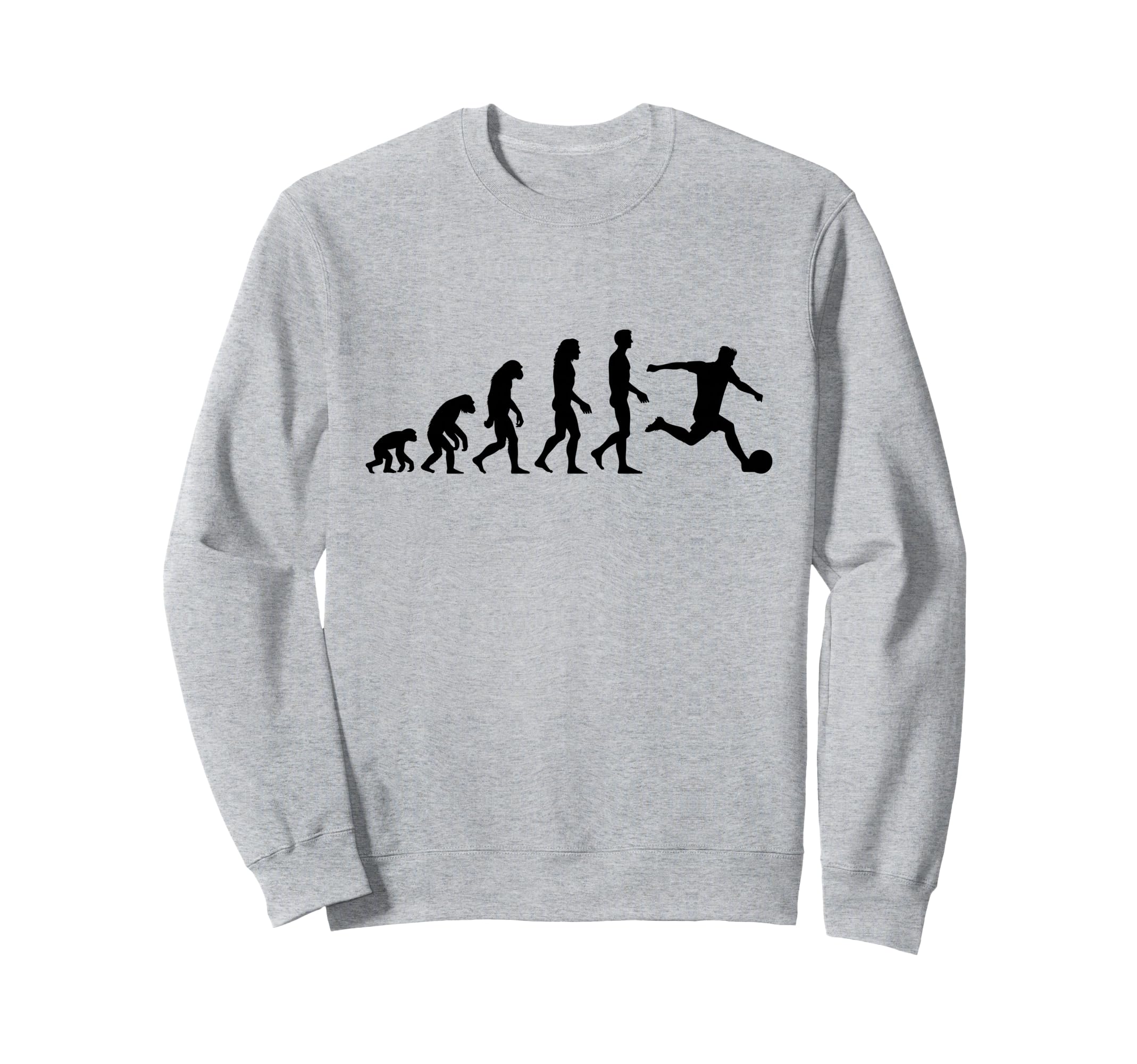 Soccer Player Evolution Funny Sweatshirt - Aesthetic Graphic Unisex - T-Shirt, Sweatshirt, Hoodie
