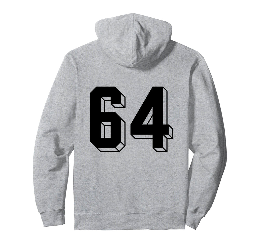 Number 64 Backside 80S 90S Team Jersey Hoodie - Custom Art Print Men Women - T-Shirt, Sweatshirt, Hoodie
