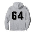 Number 64 Backside 80S 90S Team Jersey Hoodie - Custom Art Print Men Women - T-Shirt, Sweatshirt, Hoodie