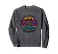 Hippie Peace Love 60S Groovy Sweatshirt - Novelty Apparel Men Women - T-Shirt, Sweatshirt, Hoodie
