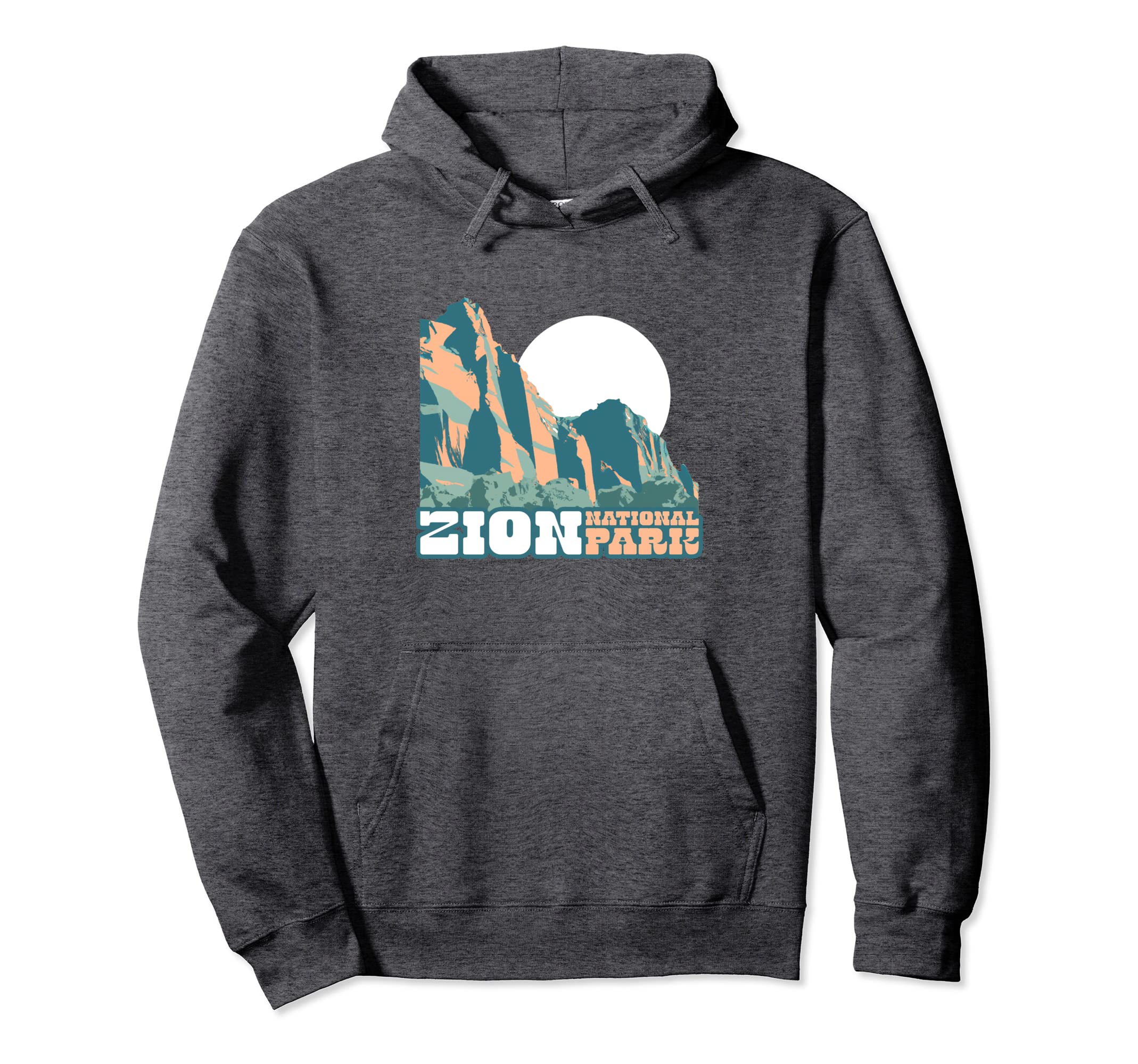 Zion National Park Wpa Utah Hoodie - Trendy Graphic for Adults - T-Shirt, Sweatshirt, Hoodie