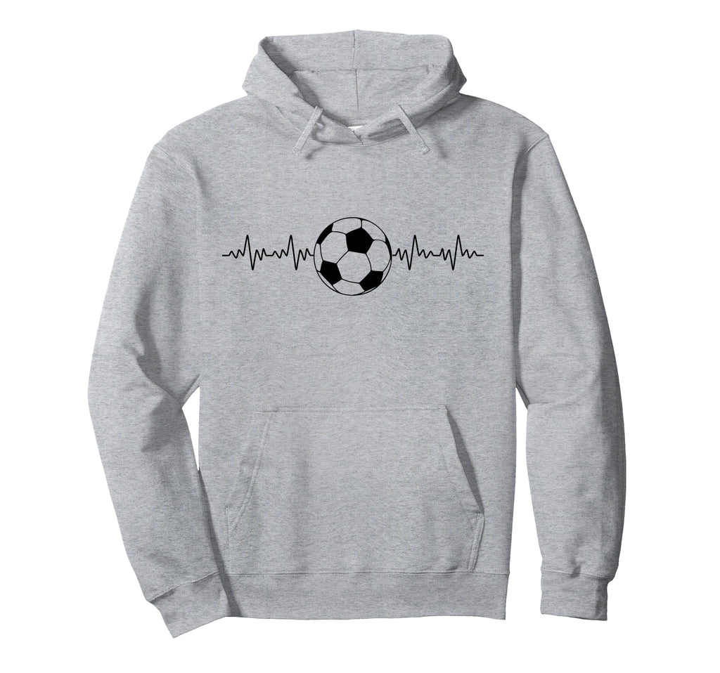 Football Heartbeat Soccer Lovers Hoodie - Trendy Graphic for Adults - T-Shirt, Sweatshirt, Hoodie