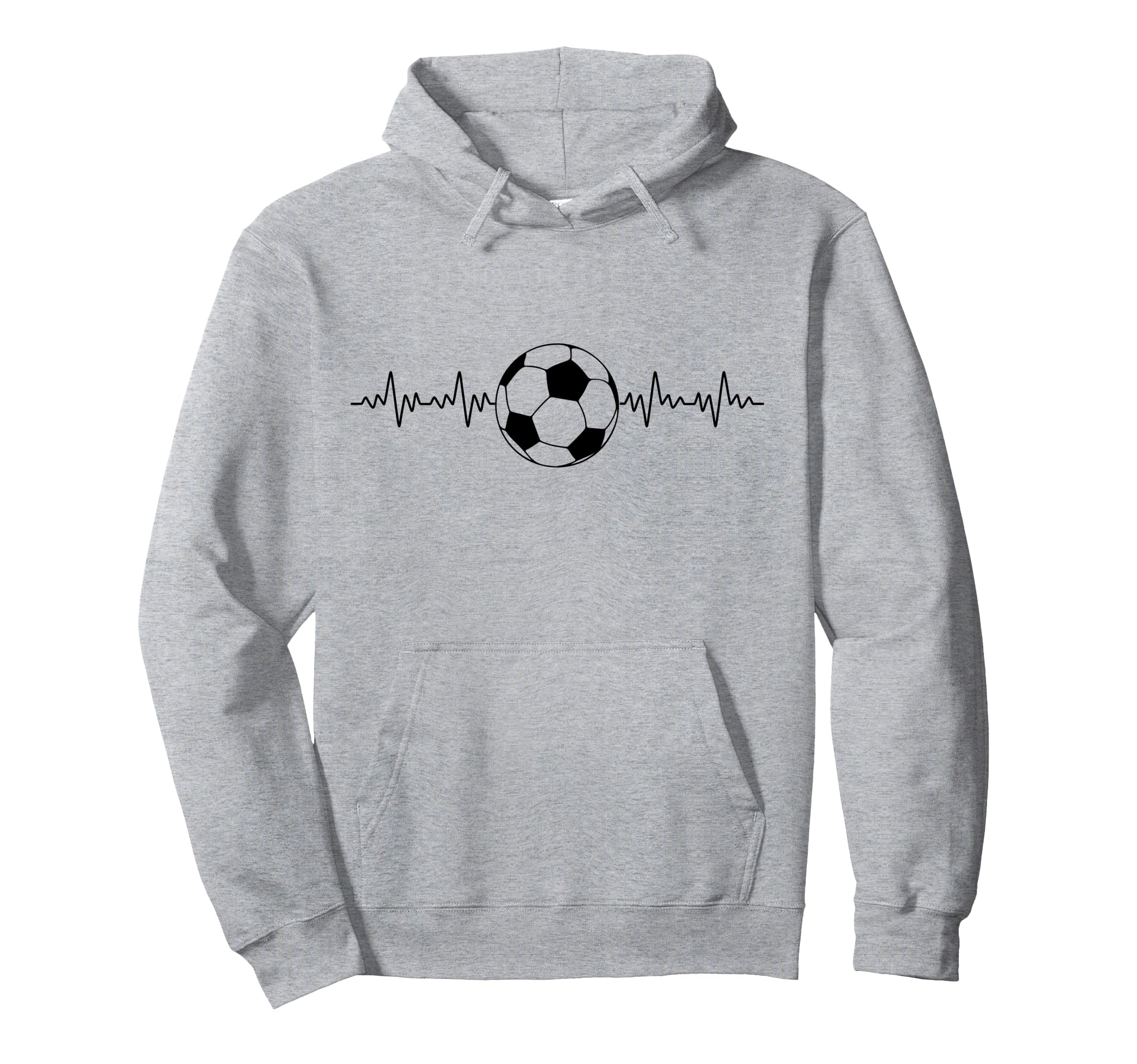 Football Heartbeat Soccer Lovers Hoodie - Trendy Graphic for Adults - T-Shirt, Sweatshirt, Hoodie