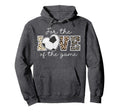 Love Game Soccer Game Day Leopard Gifts Hoodie - Custom Art Print Unisex - T-Shirt, Sweatshirt, Hoodie
