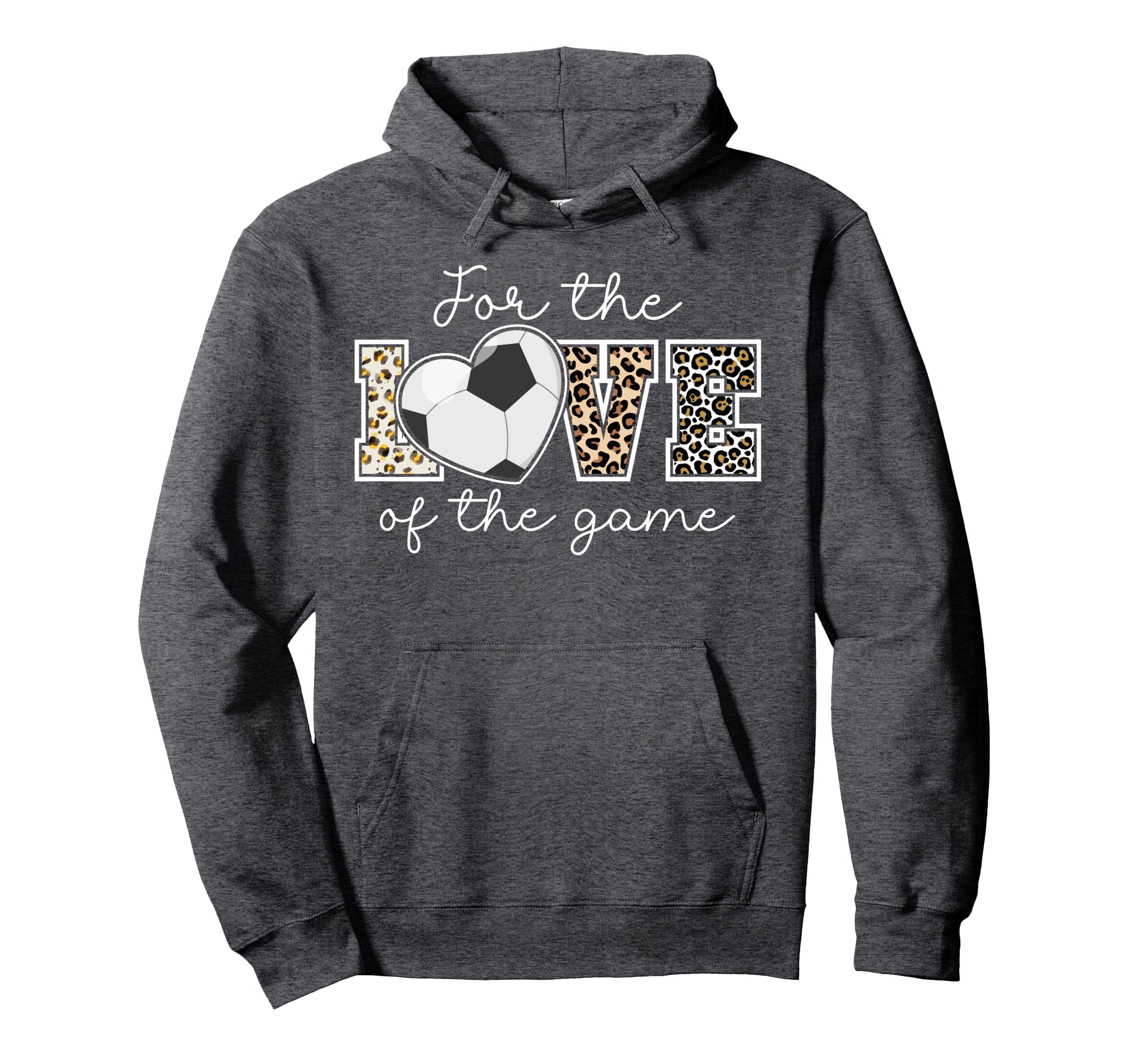 Love Game Soccer Game Day Leopard Gifts Hoodie - Custom Art Print Unisex - T-Shirt, Sweatshirt, Hoodie