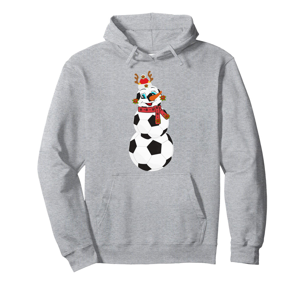 Soccer Balls Snowman Winter Sports Team Hoodie - Unique Graphic Unisex - T-Shirt, Sweatshirt, Hoodie