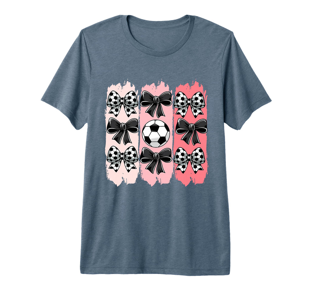 Soccer Coquette Bow Soccer Ball Soccer T-Shirt - Custom Art Print Unisex - T-Shirt, Sweatshirt, Hoodie