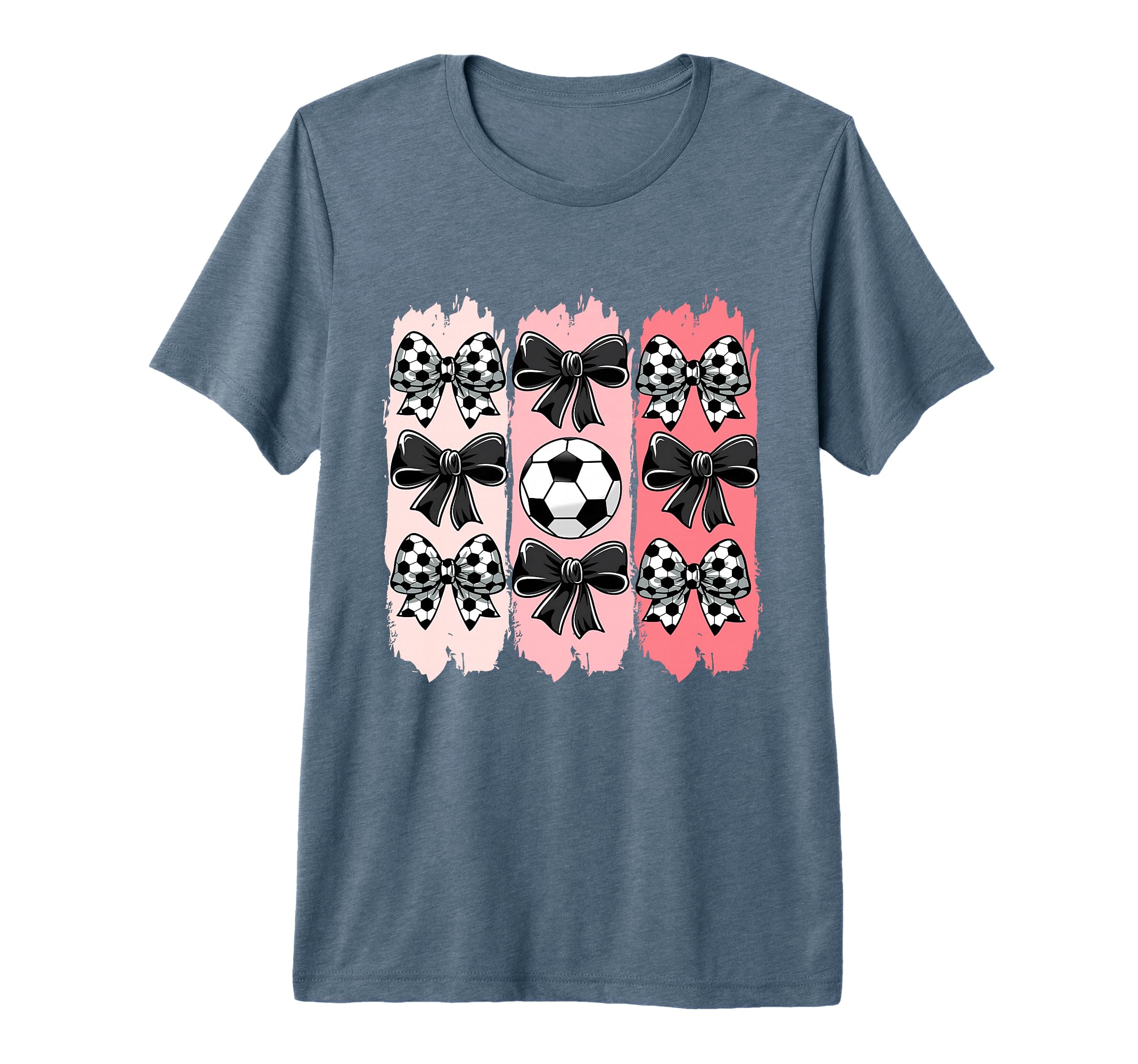 Soccer Coquette Bow Soccer Ball Soccer T-Shirt - Custom Art Print Unisex - T-Shirt, Sweatshirt, Hoodie