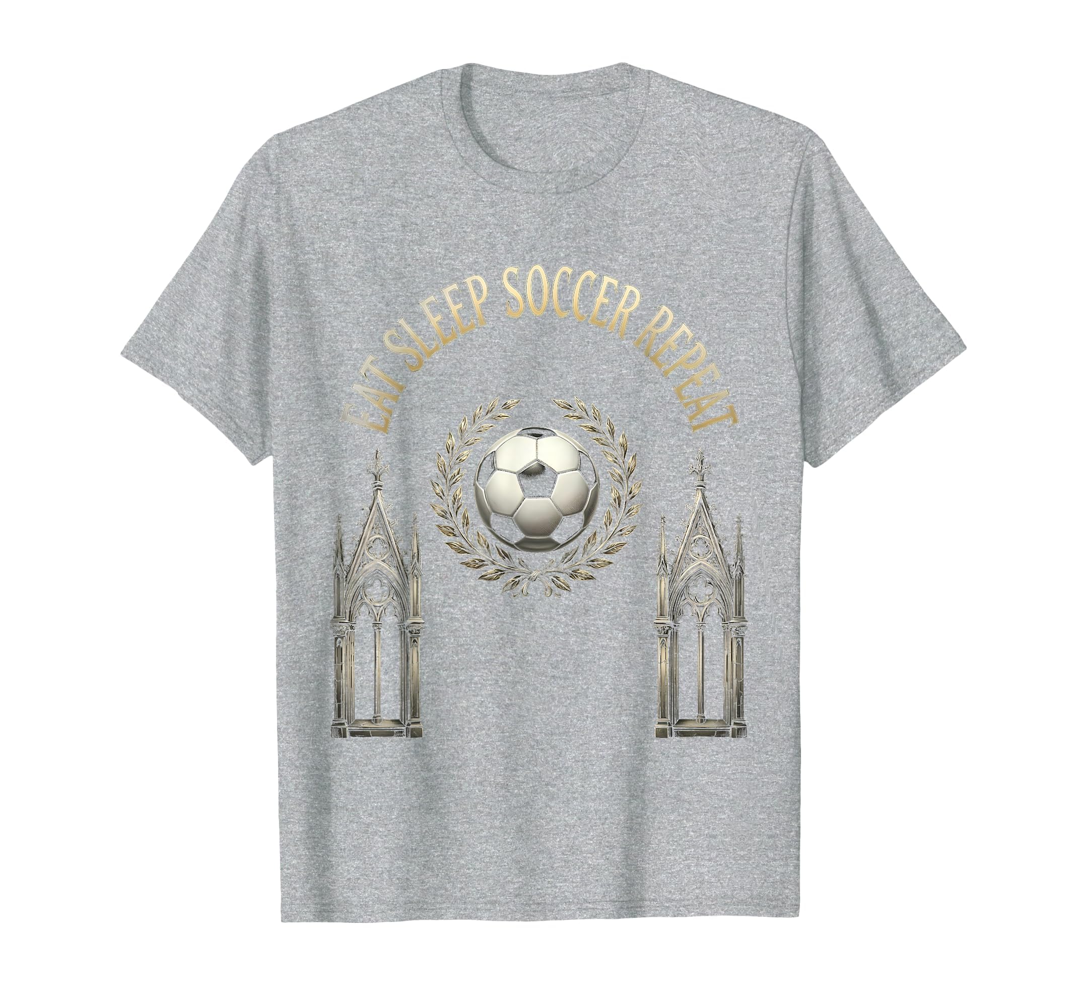 Eat Sleep Soccer Repeat Football T-Shirt - Aesthetic Graphic for Adults - T-Shirt, Sweatshirt, Hoodie