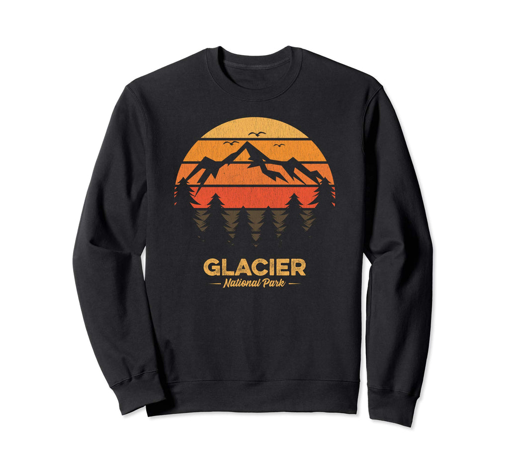 Glacier National Park Souvenir Sweatshirt - Fun Novelty Design Men Women - T-Shirt, Sweatshirt, Hoodie