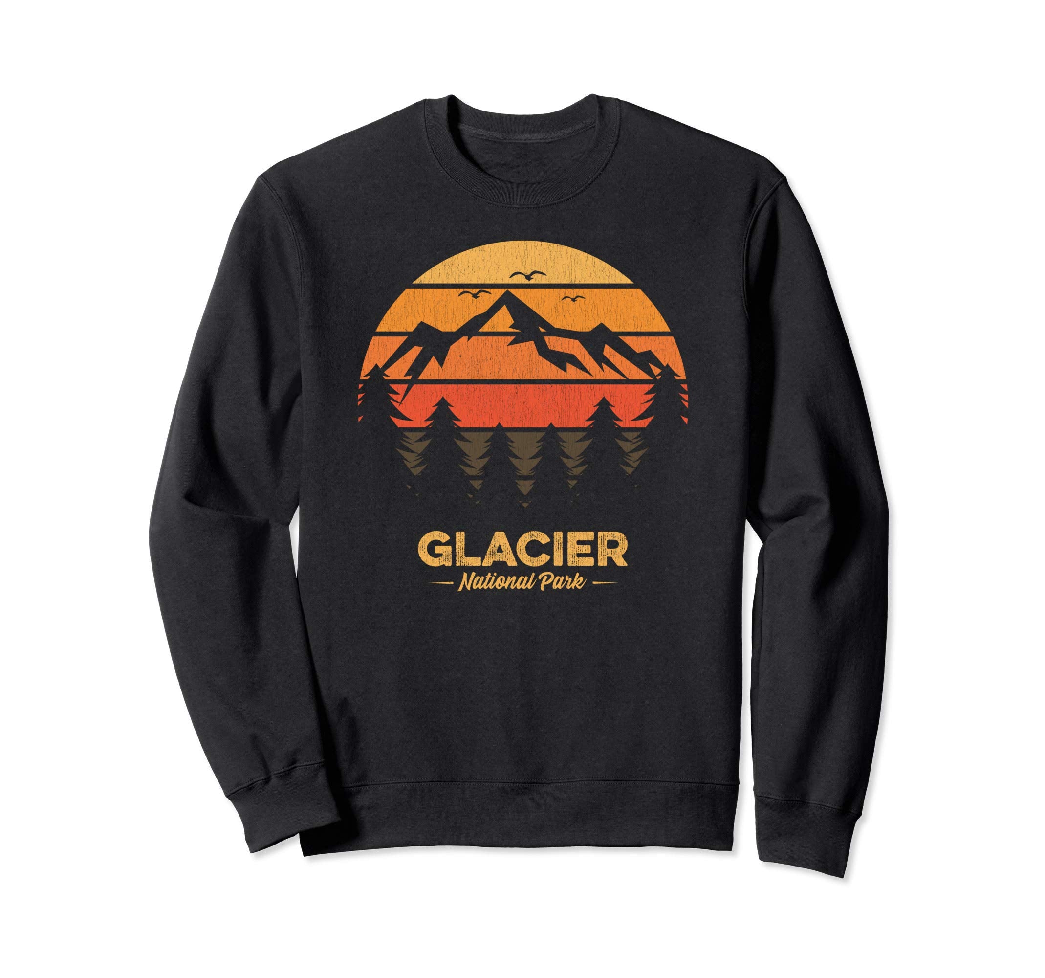 Glacier National Park Souvenir Sweatshirt - Fun Novelty Design Men Women - T-Shirt, Sweatshirt, Hoodie