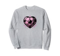 Soccer Ball Hearts Mom Fan Casual Sweatshirt - Aesthetic Graphic Men Women - T-Shirt, Sweatshirt, Hoodie