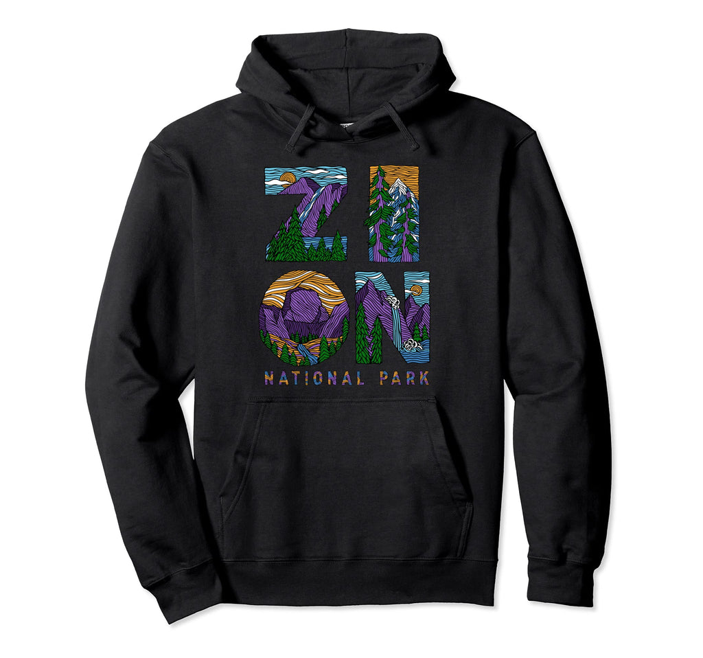 Zion National Park Utah Hiking Camping Hoodie - Streetwear Style Men Women - T-Shirt, Sweatshirt, Hoodie